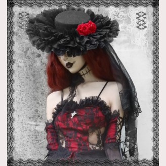 Vampire Gothic Lace Hat by Blood Supply (BSY10)